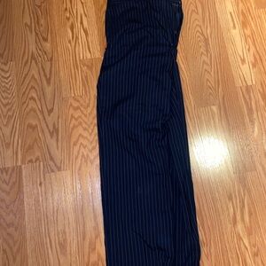 Navy Pinstripe Pants